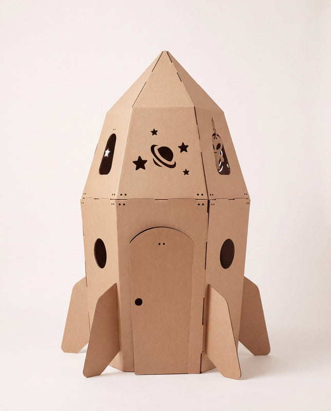 DUDUK Rocket — life-size paintable space-themed playhouse — DUDUK